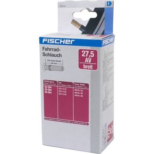Dętka Fischer 27,5" x 2.10-2.35" (52/58-584) FV 48mm
