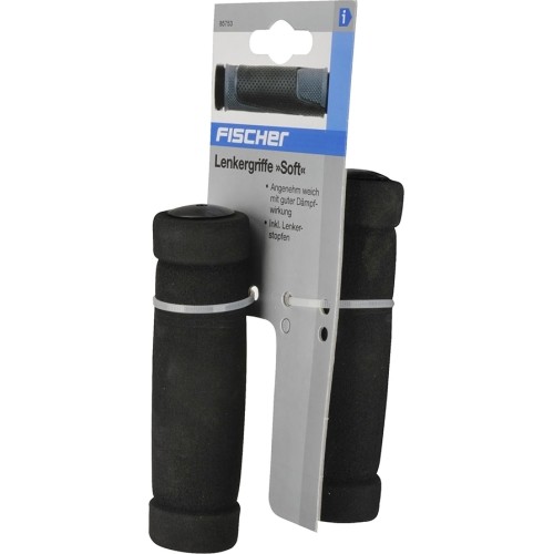 Chwyty kierownicy Fischer Soft 130 mm (czarne)