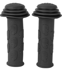 Chwyty kierownicy rowerowej Fischer, dziecięce, 115 mm (czarne)