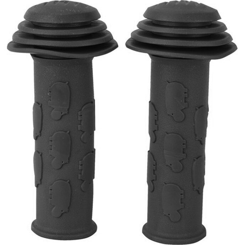 Chwyty kierownicy rowerowej Fischer, dziecięce, 115 mm (czarne)