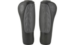 Ergonomiczne chwyty kierownicy Fischer Relax (czarno-szare)