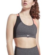 Stanik sportowy damski Reebok Ts Lux Racer Bra Pa Grey GP3413