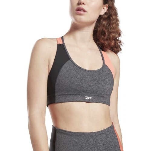 Stanik sportowy damski Reebok Ts Lux Racer Bra Pa Grey GP3413