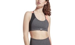 Stanik sportowy damski Reebok Ts Lux Racer Bra Pa Grey GP3413