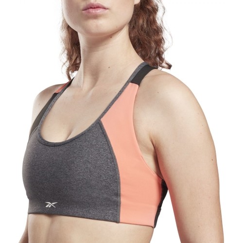 Stanik sportowy damski Reebok Ts Lux Racer Bra Pa Grey GP3413