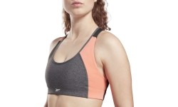 Stanik sportowy damski Reebok Ts Lux Racer Bra Pa Grey GP3413