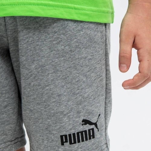 Spodenki młodzieżowe Puma Ess Sweat szare 586972 03