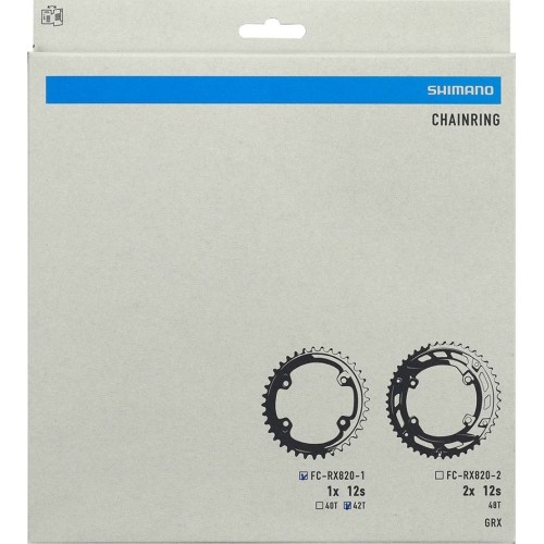 Zębatka przednia Shimano GRX FC-RX820-1, 42T, B.C.D. 110 mm