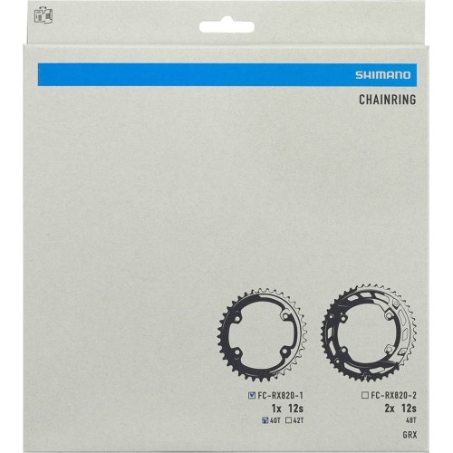 Zębatka przednia Shimano GRX FC-RX820-1, 40T, B.C.D.: 110 mm