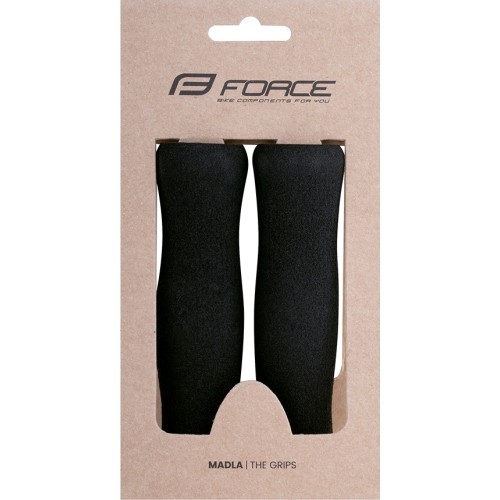 Chwyty kierownicy FORCE Fomi // 130 mm (czarne)