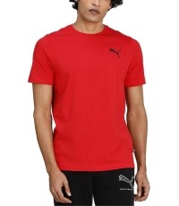 Puma męski bawełniany T-shirt ESS Small Logo Tee Red 586668 47