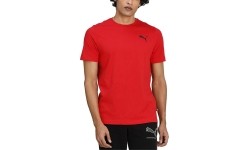 Puma męski bawełniany T-shirt ESS Small Logo Tee Red 586668 47