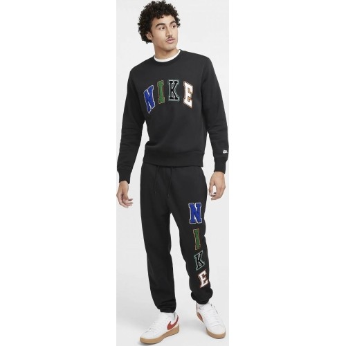 Bluza męska Nike Nk Club Bb Crew Letters Black FZ0879 010