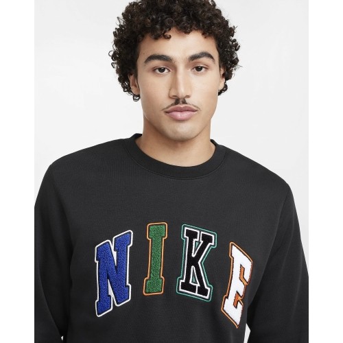 Bluza męska Nike Nk Club Bb Crew Letters Black FZ0879 010