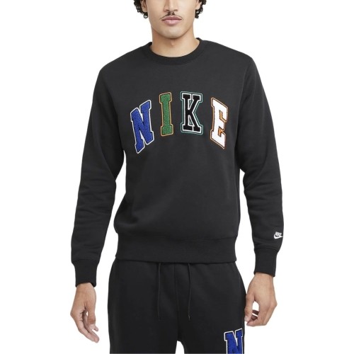 Bluza męska Nike Nk Club Bb Crew Letters Black FZ0879 010