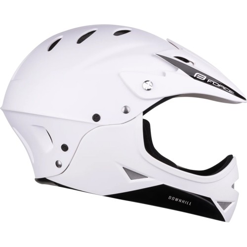 Kask dziecięcy FORCE DOWNHILL Junior, rozmiar S-M (54-58 cm), biały