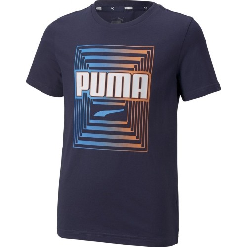 Koszulka młodzieżowa Puma Alpha Graphic Tee, niebieska 847292 06