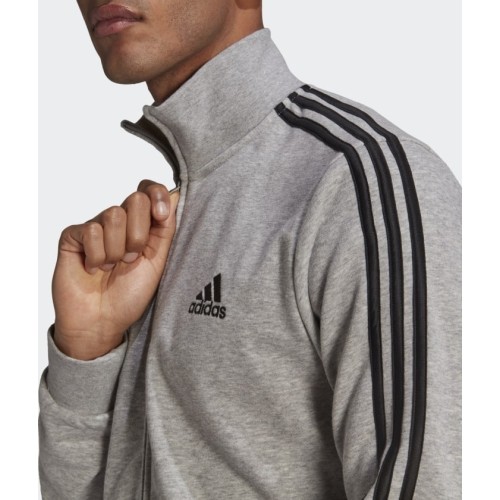 Dres męski Adidas M 3S FT TT TS, szaro-czarny