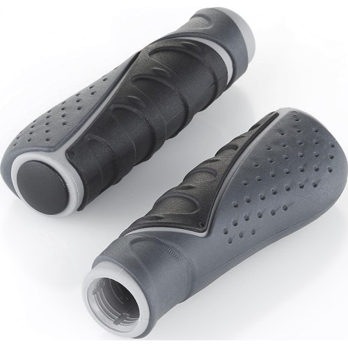 Chwyty kierownicy Fischer TRIO, 130 mm (czarno-szare)