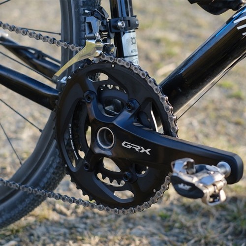 Przerzutka przednia Shimano GRX FD-RX400 // 2x10-speed, 42T, Brazed-On, Down-Pull