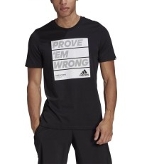 Koszulka męska Adidas M 3S FL TC PT, czarna