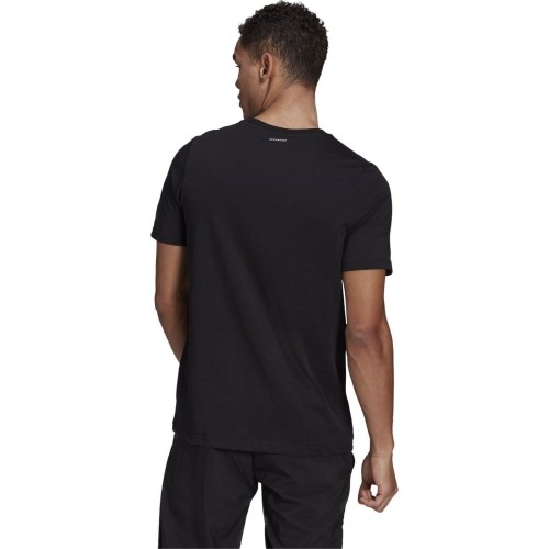 Koszulka męska Adidas M 3S FL TC PT, czarna