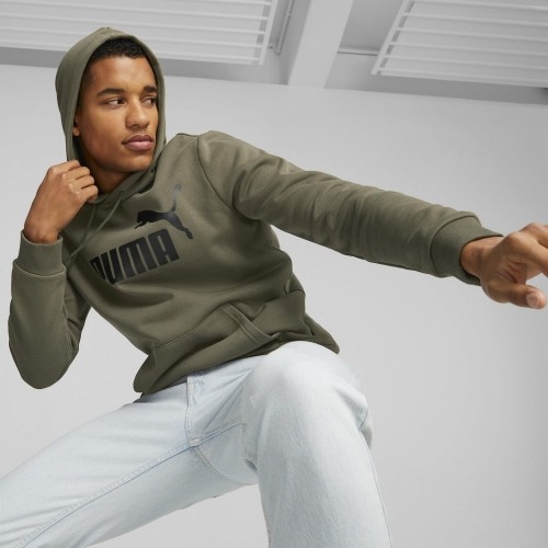 Puma bluza męska Ess Big Logo Hoodie Khaki 586687 36