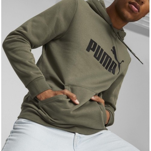 Puma bluza męska Ess Big Logo Hoodie Khaki 586687 36
