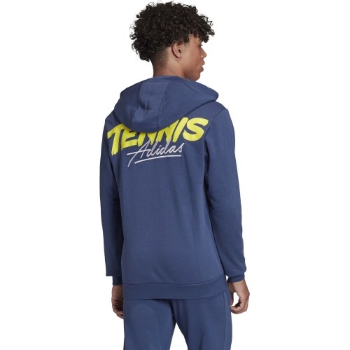 Adidas Cat Graph bluza z kapturem niebieska FM1190