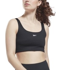 Damski stanik sportowy Reebok Wor Rib Bralette czarny GS1953