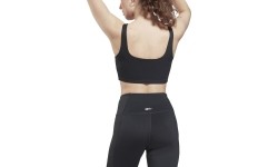 Damski stanik sportowy Reebok Wor Rib Bralette czarny GS1953