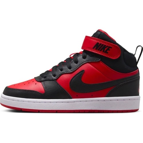 Nike Court Borough Mid 2 buty młodzieżowe Black Red CD7782 602