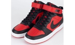 Nike Court Borough Mid 2 buty młodzieżowe Black Red CD7782 602