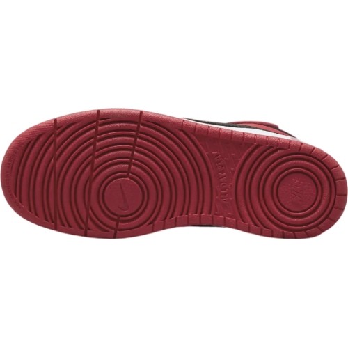 Nike Court Borough Mid 2 buty młodzieżowe Black Red CD7782 602