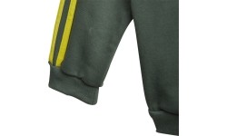 Dres dziecięcy Adidas I Lil 3S Jog FL czarno-zielony GN7258