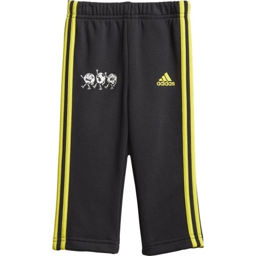 Dres dziecięcy Adidas I Lil 3S Jog FL czarno-zielony GN7258