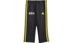 Dres dziecięcy Adidas I Lil 3S Jog FL czarno-zielony GN7258