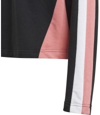 Dres dziewczęcy Adidas G Hooded Crop Ts czarny GM8932