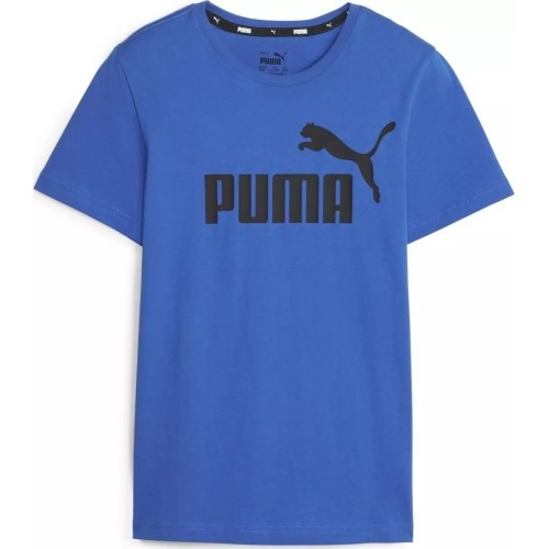 Koszulka młodzieżowa Puma Ess Logo Tee niebieska 586960 47