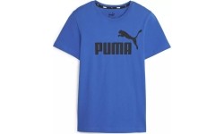 Koszulka młodzieżowa Puma Ess Logo Tee niebieska 586960 47