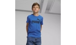 Koszulka młodzieżowa Puma Ess Logo Tee niebieska 586960 47
