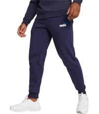 Spodnie dresowe Puma dla mężczyzn Ess+ 2 Col Logo granatowe 586767 07
