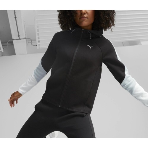 Bluza damska Puma Evostripe Full Zip, czarna, 849809 01