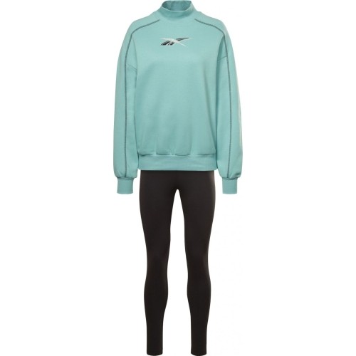Dres damski Reebok Te MYT czarny zielony HH7711