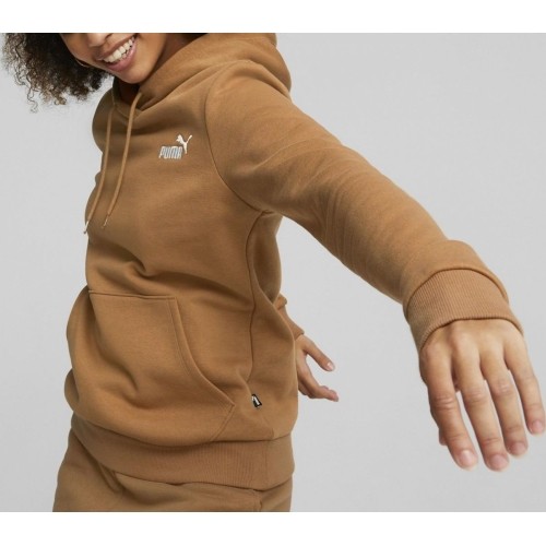 Bluza damska Puma Ess+ Embroidery Hoodie, brązowa 670004 74