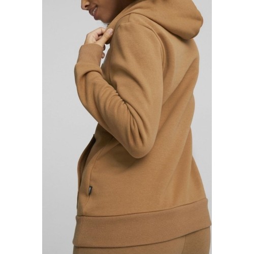 Bluza damska Puma Ess+ Embroidery Hoodie, brązowa 670004 74