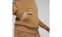 Bluza damska Puma Ess+ Embroidery Hoodie, brązowa 670004 74