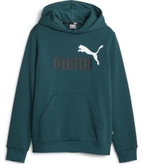 Bluza młodzieżowa Puma Ess + 2 Col Big Logo, zielona 586987 75