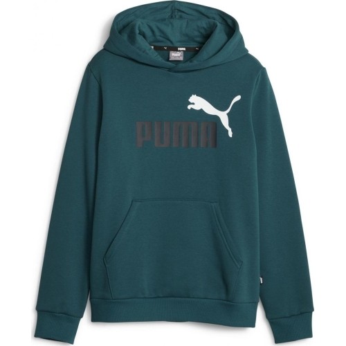 Bluza młodzieżowa Puma Ess + 2 Col Big Logo, zielona 586987 75