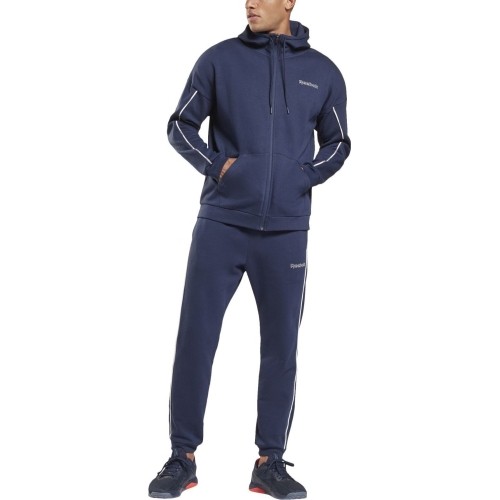 Dres męski Reebok TE Piping Flc Track, niebieski